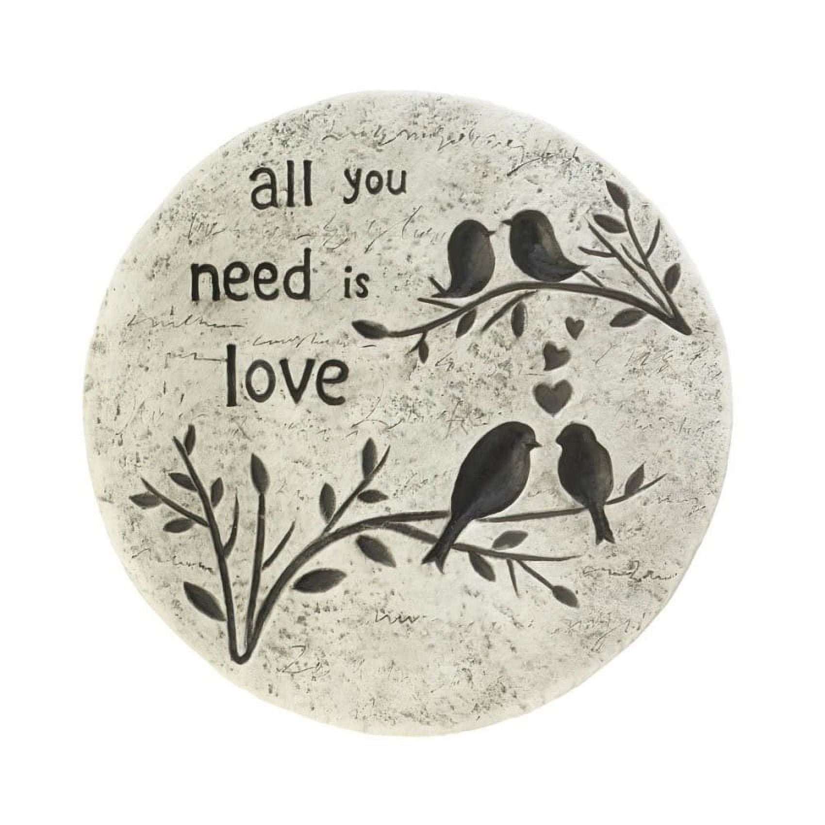 10017998 All You Need Is Love Garden Stepping Stone