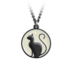 P824 Meow At The Moon Pendant