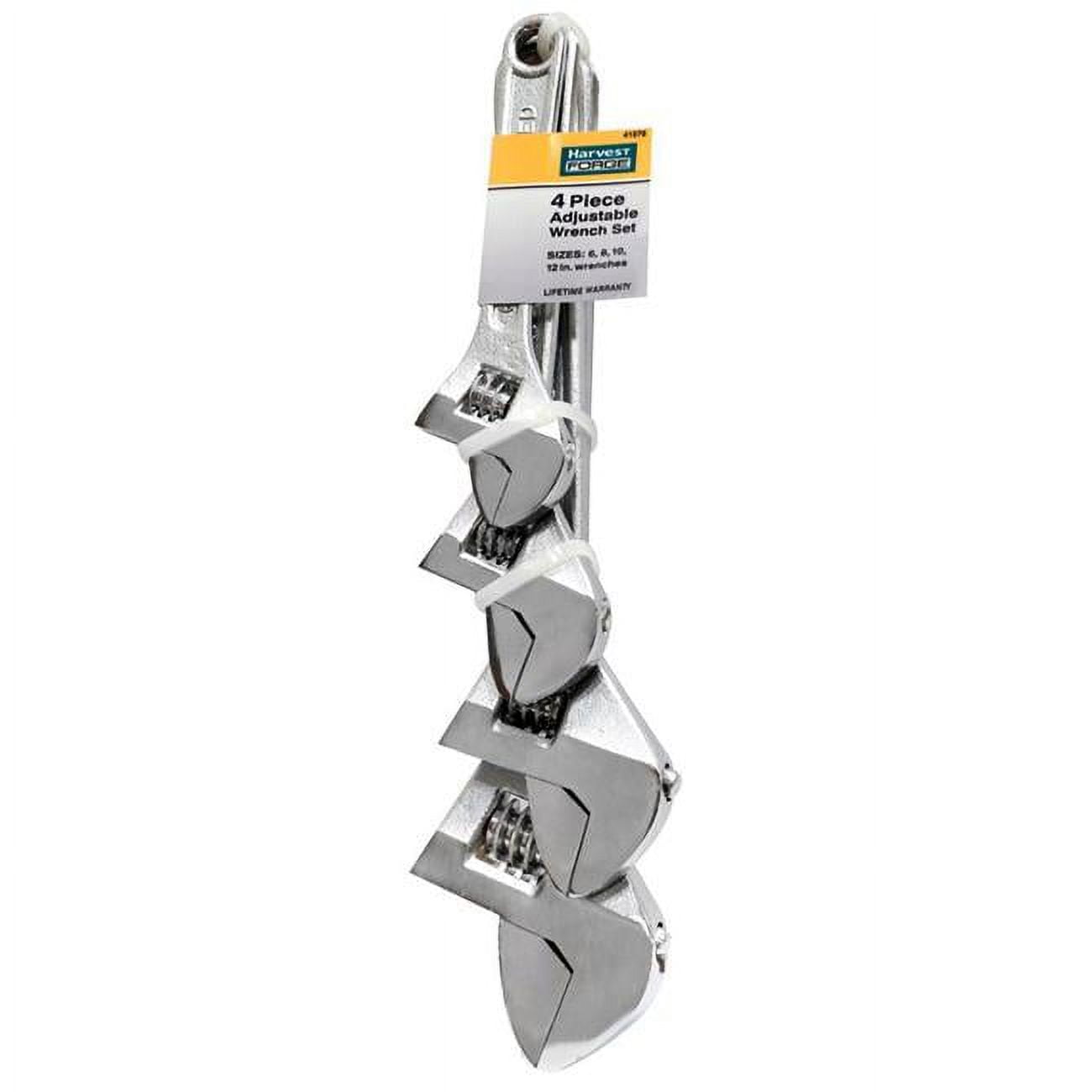 Adjustable Wrench Set - 4 Piece