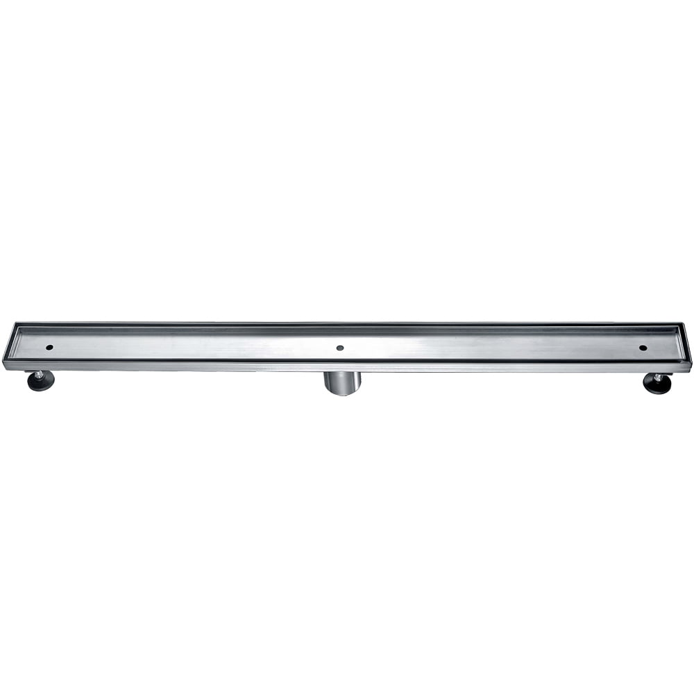 36 In. Modern Stainless Steel Linear Shower Drain With Cover