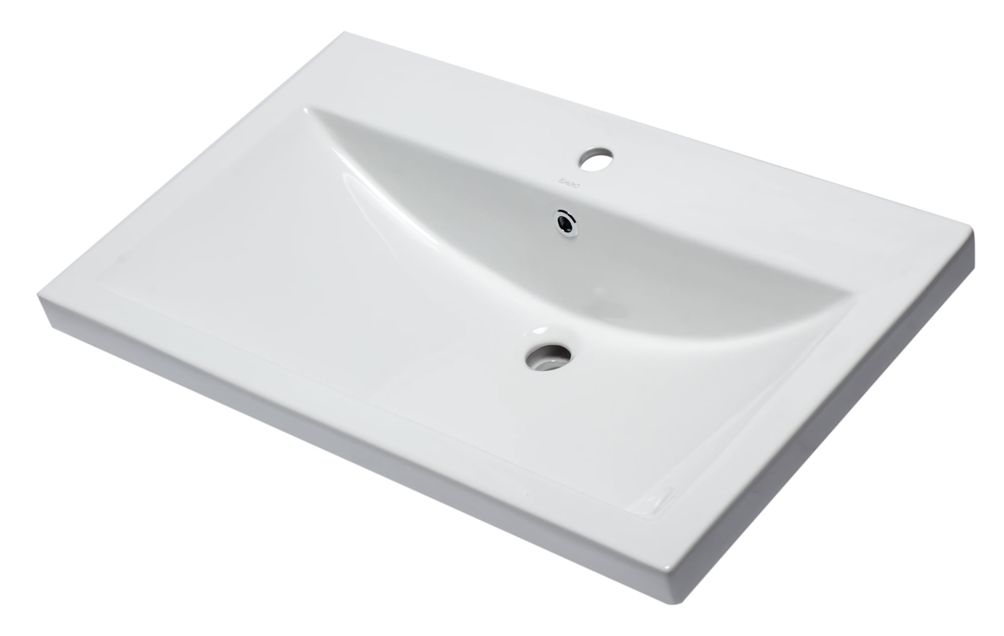 Bh001 White Ceramic 32 X 19 In. Rectangular Drop In Sink