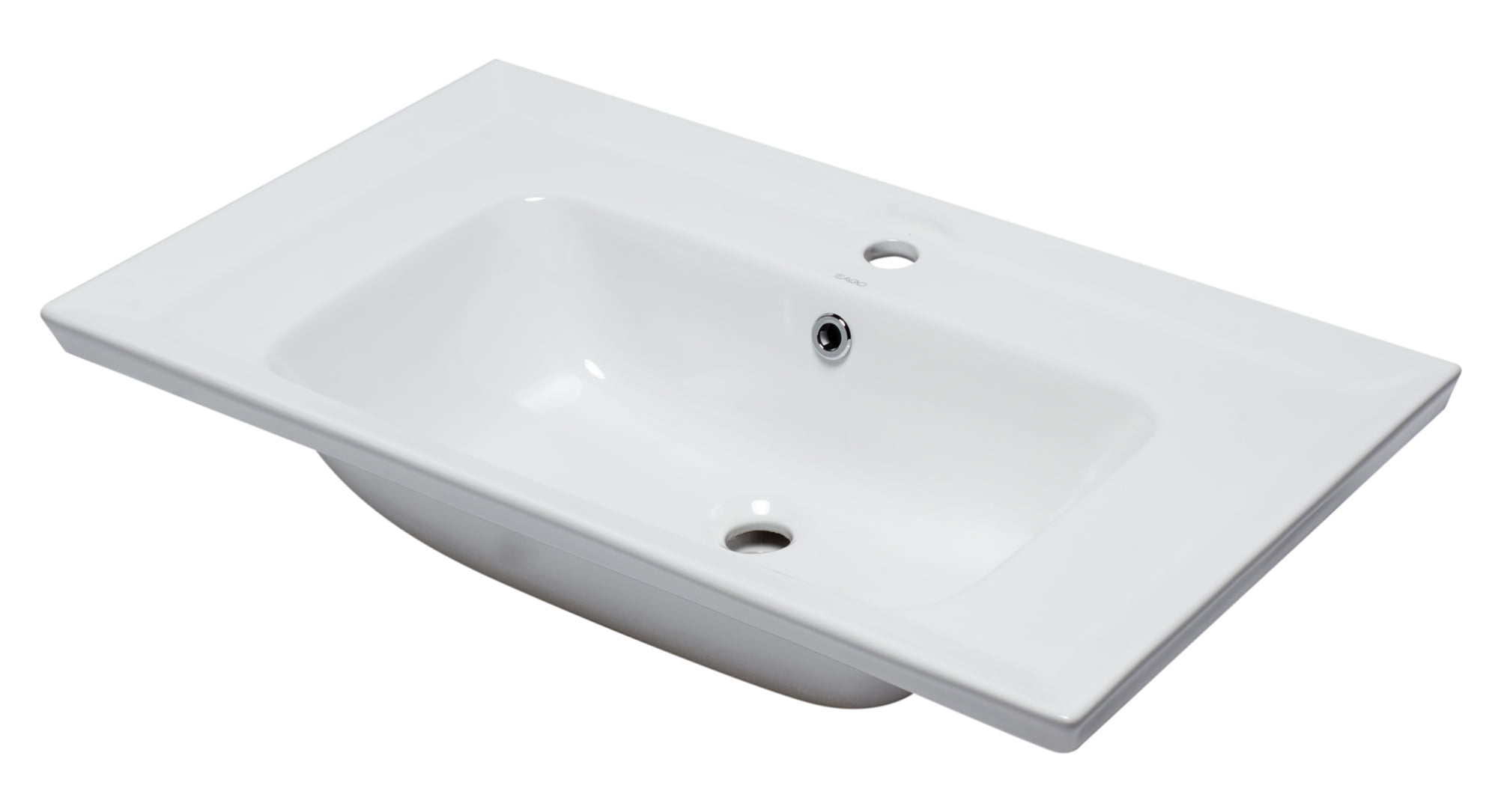 Bh003 White Ceramic 32 X 19 In. Rectangular Drop In Sink