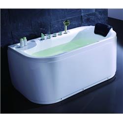 Lk1103-l White Acrylic 5 Inch Soaking Tub With Fixtures