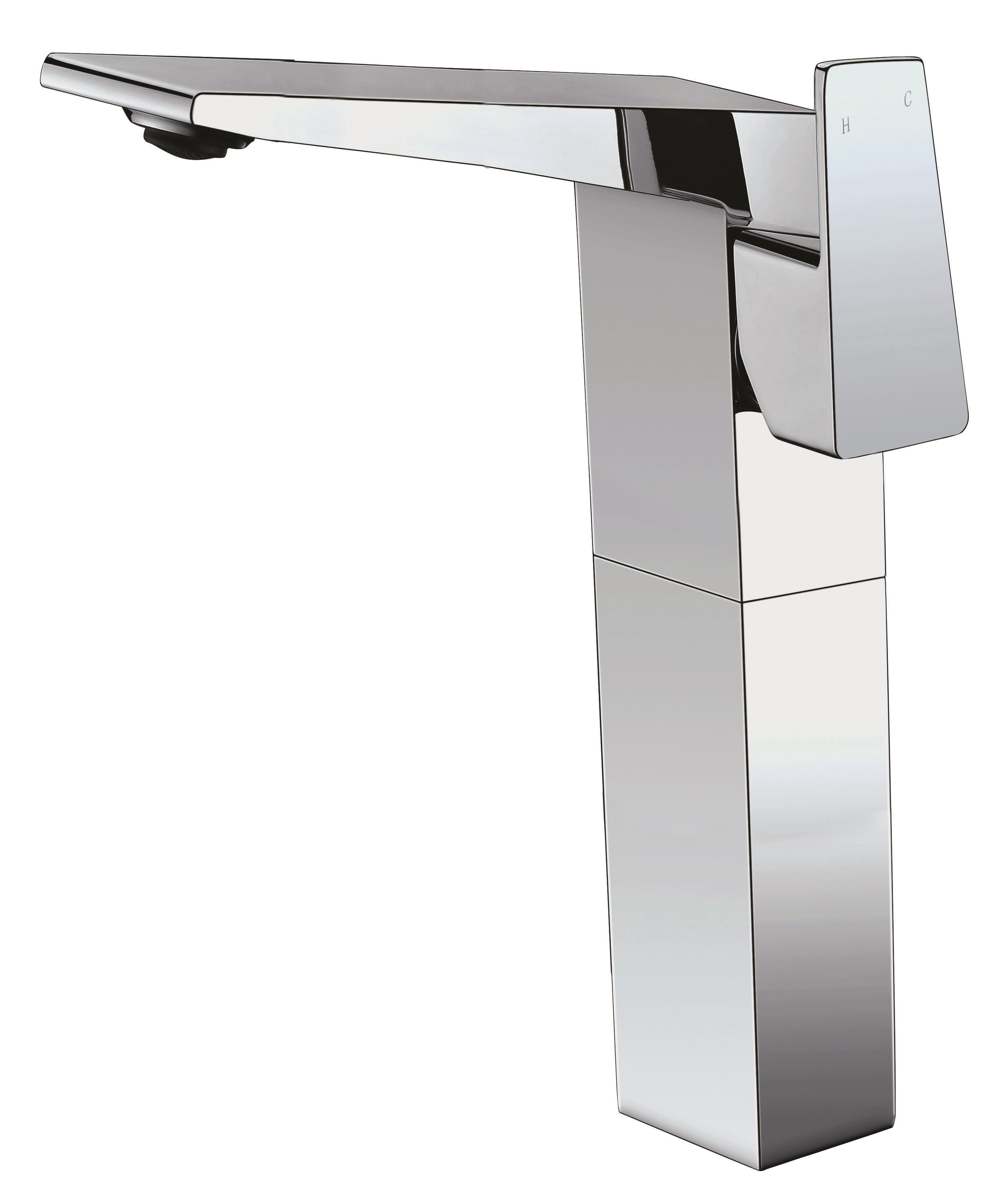 Ab1475-pc Polished Chrome Single Hole Tall Bathroom Faucet