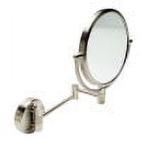 Abm8wr-bn 8 In. Round Wall Mounted 5x Magnify Cosmetic Mirror - Brushed Nickel