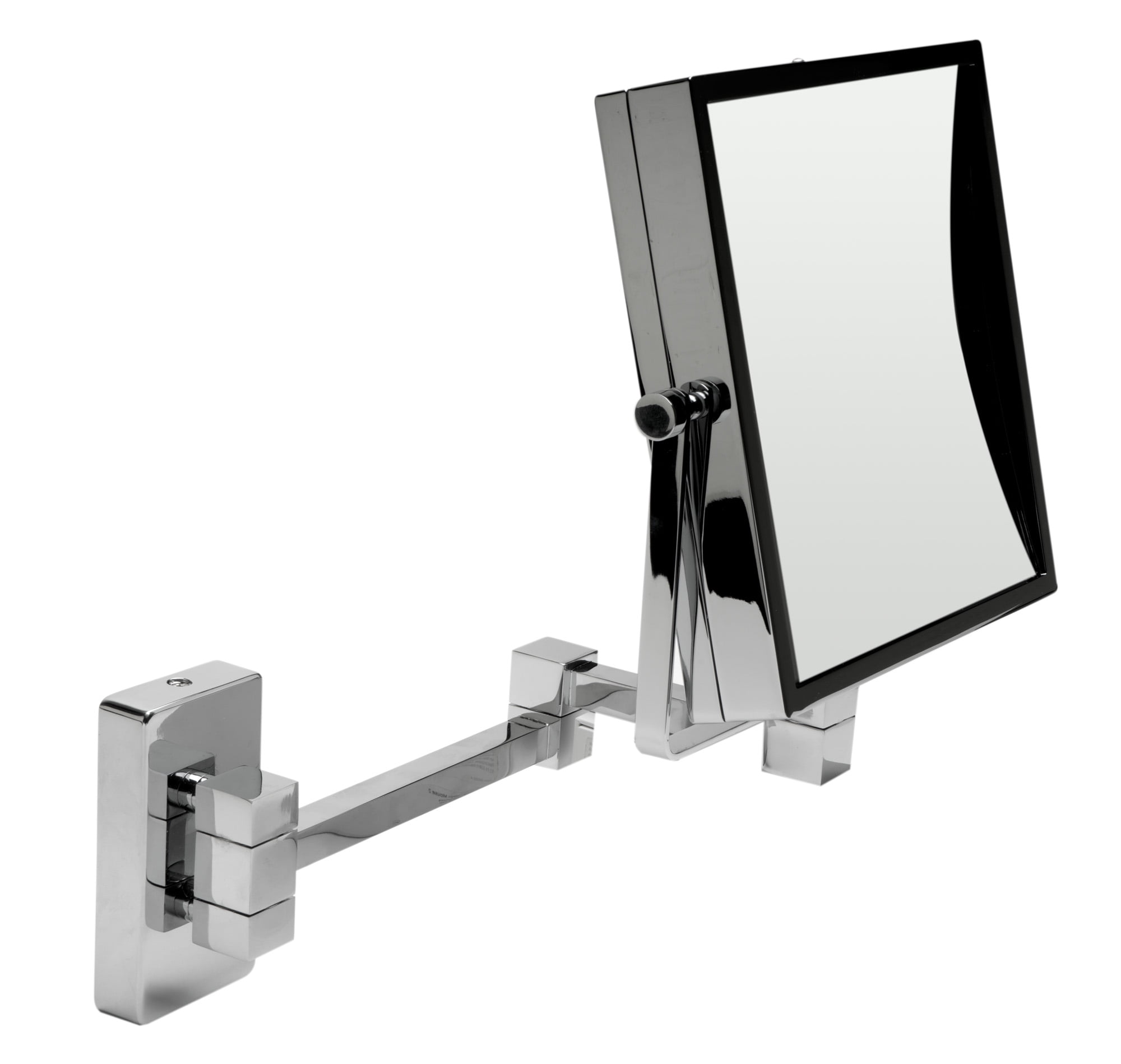 Abm8ws-pc 8 In. Square Wall Mounted 5x Magnify Cosmetic Mirror - Polished Chrome