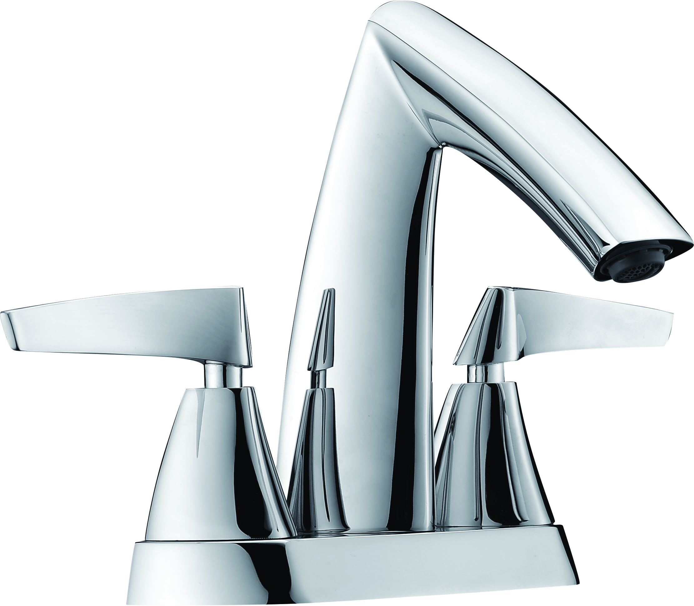 Ab1003-pc 4 In. Two-handle Centerset Bathroom Faucet - Polished Chrome