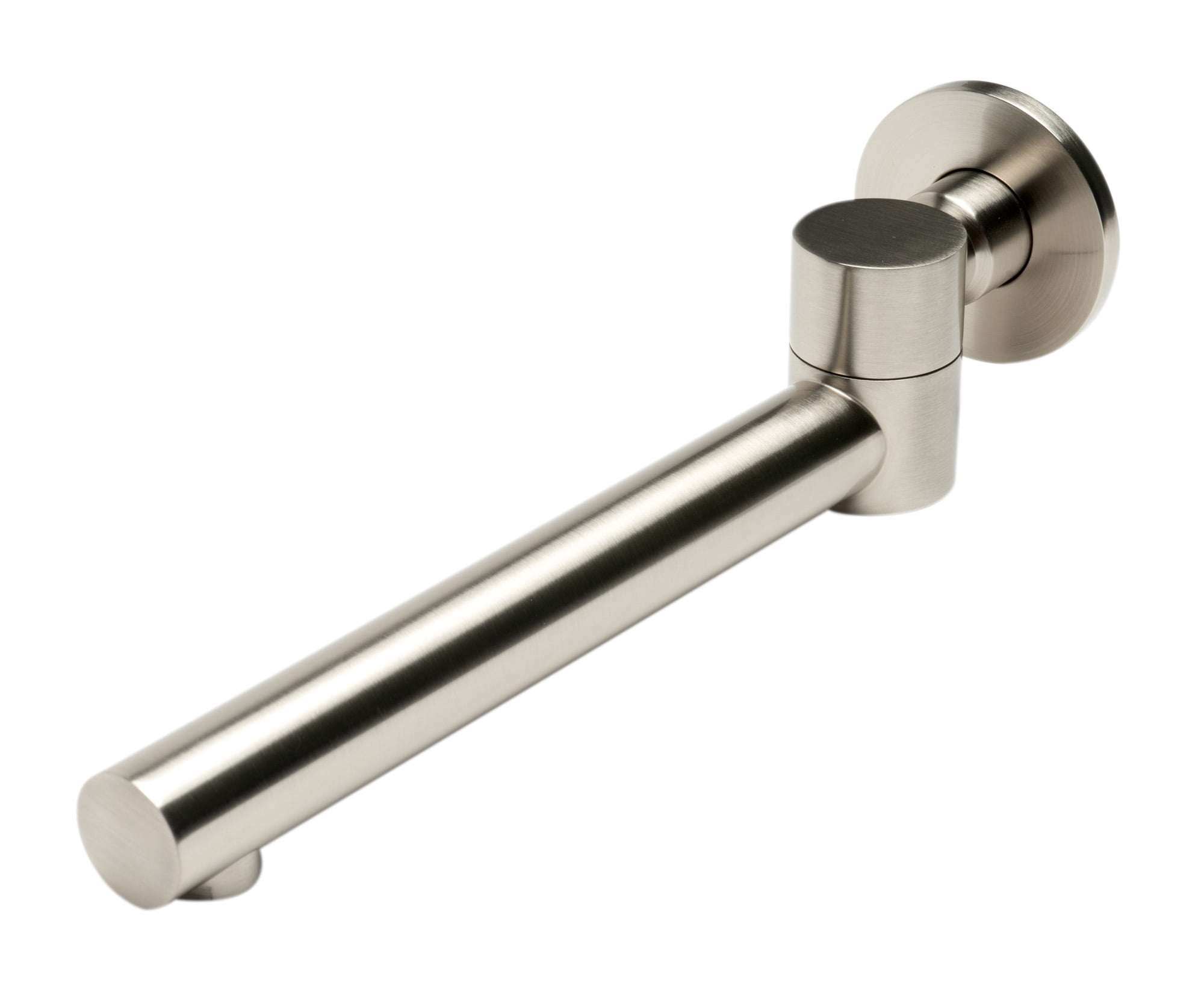 Ab6601-bn Round Foldable Tub Spout - Brushed Nickel
