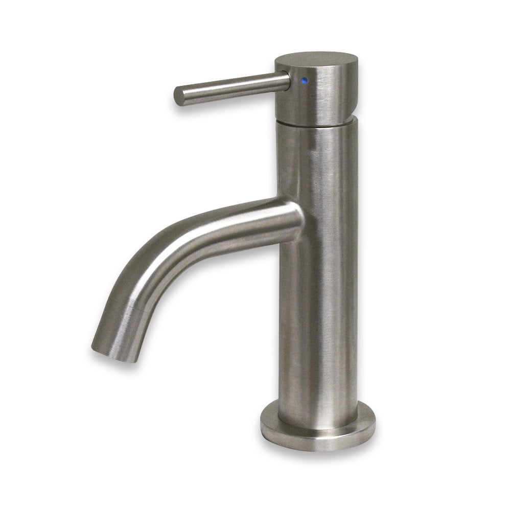 Whs1010-sb-bss Waterhaus Solid Stainless Steel & Single Lever Faucet With Matching Solid Stainless Steel Pop-up Drain - Brushed Stainless Steel