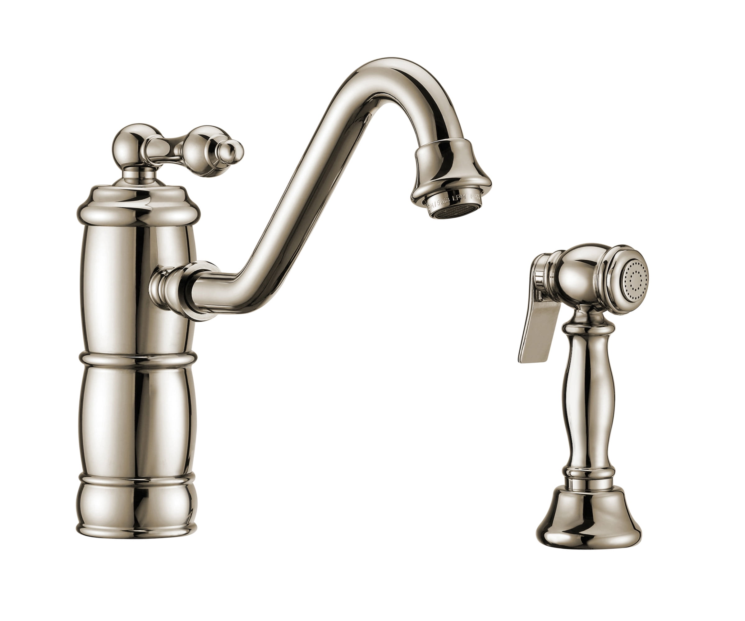 Whktsl3-2200-nt-pn Vintage Iii Plus Single-lever Faucet With A Traditional Swivel Spout - Polished Nickel