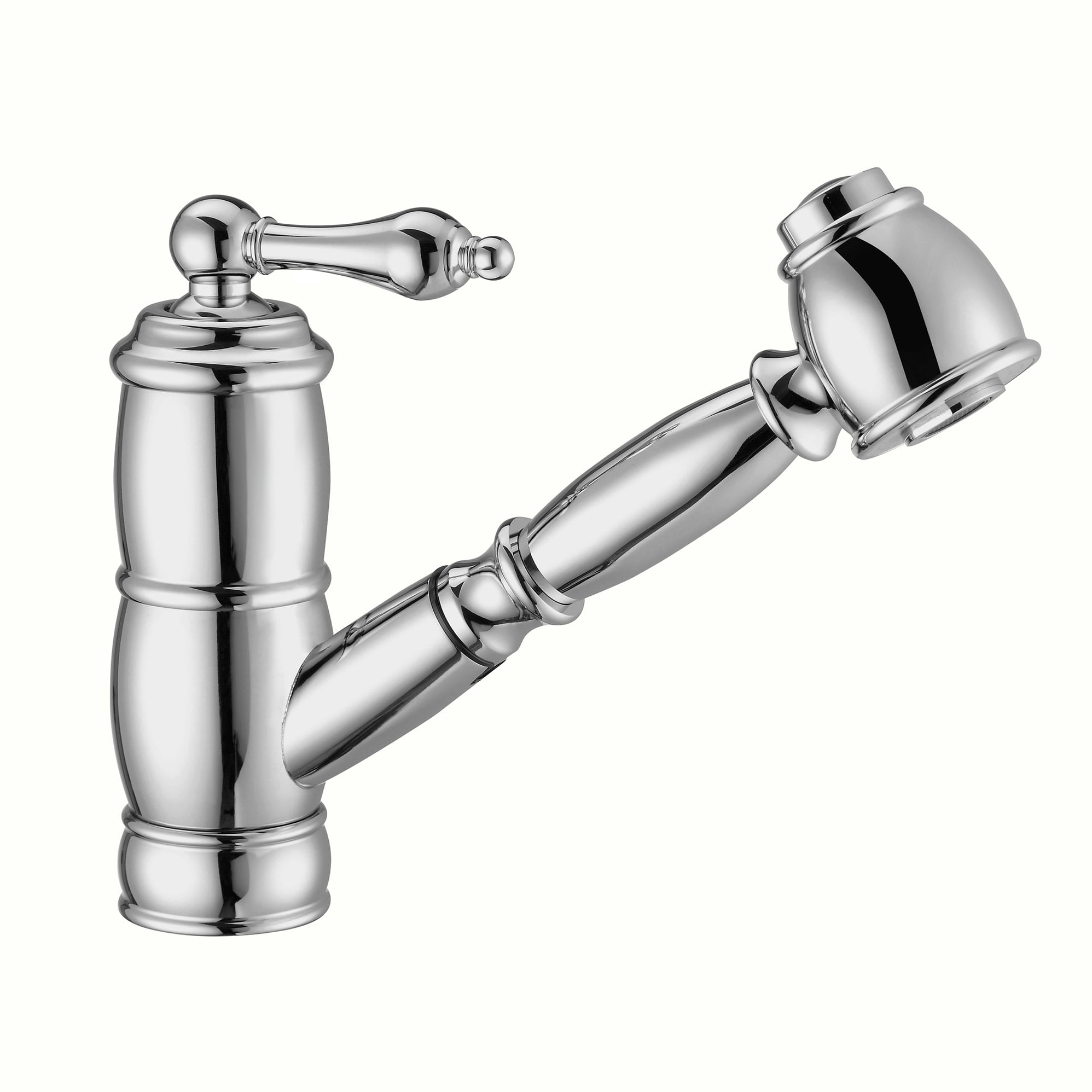 Whkpsl3-2222-nt-c Vintage Iii Plus Single Hole & Single Lever Faucet With A Pull-out Spray Head - Polished Chrome
