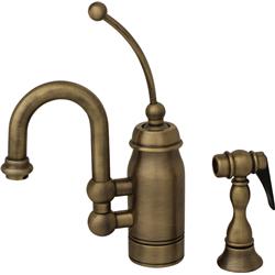 3-3178-ab Baby Horizon Single-handle Entertainment & Prep Faucet With A Curved Extended Stick Handle - Antique Brass