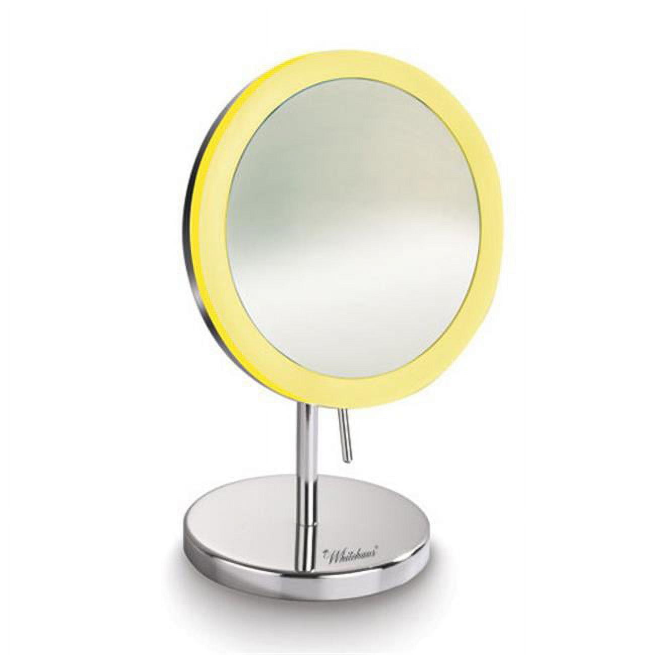 Whmr106-c Round Freestanding Led 5x Magnified Mirror - Polished Chrome