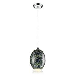 Sllmp19 8.7 X 10.6 In. Hanging Lamp Ceiling Light - Sculpted Glass
