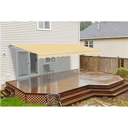 Aw6.5x5ivory29-unb 6.5 X 5 Ft. Garden Outdoor Retractable Patio Awning, Ivory