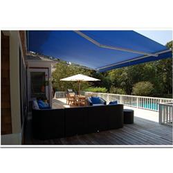 16 X 10 Ft. Retractable Outdoor Motorized Patio Awning, Blue