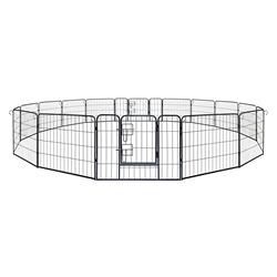 2dk24x32-unb 32 X 24 In. 16 Panel Heavy Duty Pet Playpen Dog Kennel Pen Exercise Cage Fence