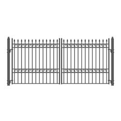 Dg14osld-unb 14 Ft. Oslo Style Iron Wrought Dual Swing Driveway Gate