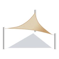Ss03tri12x12x12sd-unb 12 X 12 X 12 Ft. Triangular Waterproof Sun Shade Sail Canopy Tent, Sand