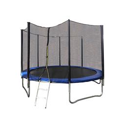 12 Ft. Trampoline With Safety Net & Ladder - Black, Blue