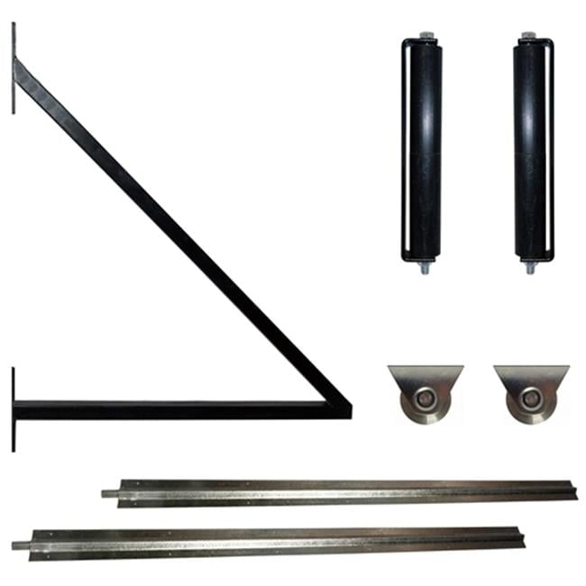 Sliding Gate Hardware Kit With Extension Bracket & V Tracks