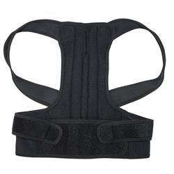 Back01m-unb Back Posture Support Straight Back & Relieve Shoulder Waist, Black - Medium