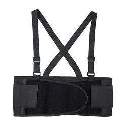Back02xxl-unb Comfort Lower Back Support For Sciatica Scoliosis Belt Brace With Straps, Black - 2xl