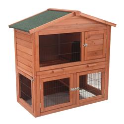 Arh40x22x40-unb Wooden Pet House Poultry Hutch Rabbits With Chickens Hen Coop Wood - 40 X 22 X 40 In.