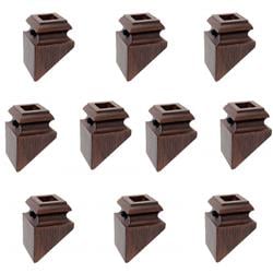 Shm1b-unb 0.5 In. Angle Oil Rubbed Bronze Shoe For Balusters Spindles Stair Supply Part - Pack Of 10