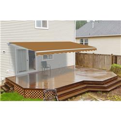 Awm6.5x5sand31-unb 6.5 X 5 Ft. Motorized Retractable Patio Awning - Sand