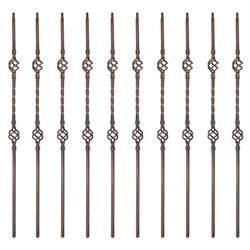 Bstr-003b-unb 44 In. Double Basket Design Spindles Oil Rubbed Bronze Baluster - Pack Of 10