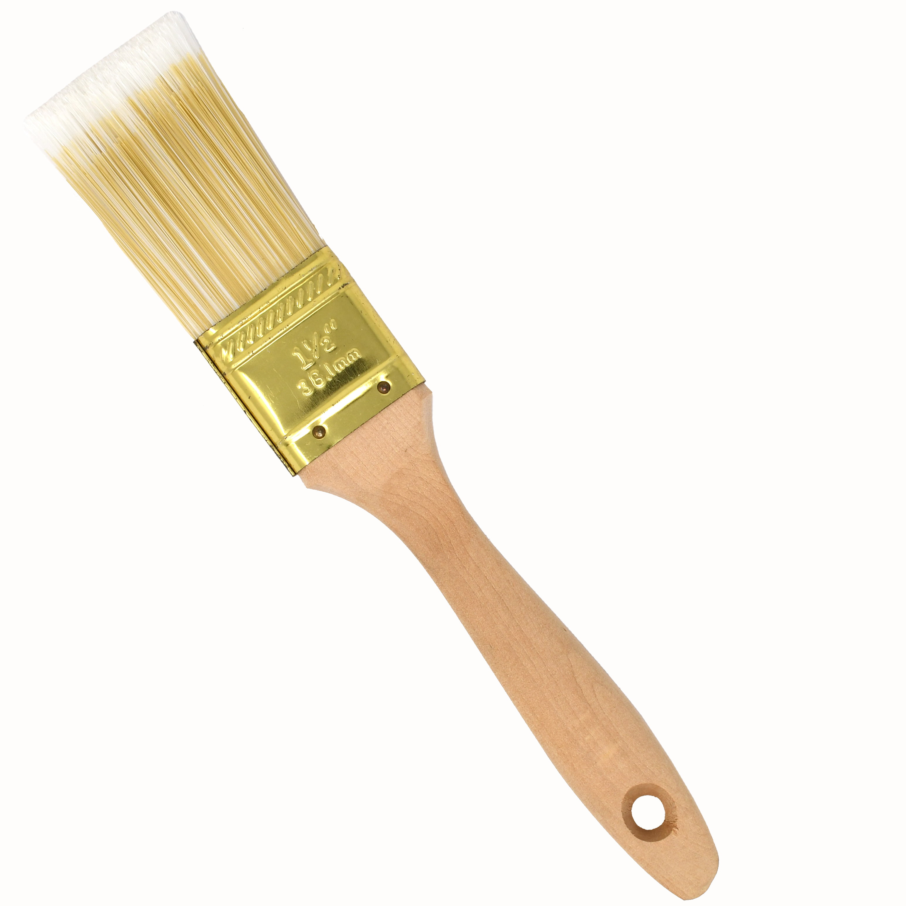 Pb1-1.2p-unb 1.5 In. Flat-cut Polyester Paint Brush With Wooden Handle For Home Exterior Or Interior