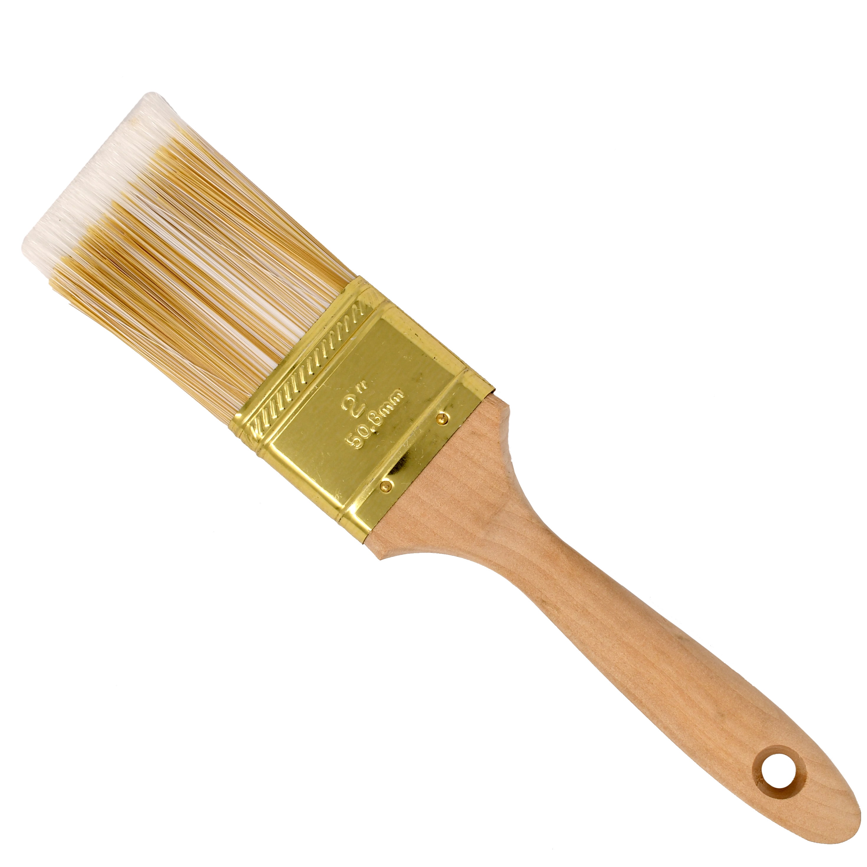 Pb2p-unb 2 In. Flat-cut Polyester Paint Brush With Wooden Handle For Home Exterior Or Interior