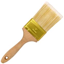 Pb3p-unb 3 In. Flat-cut Polyester Paint Brush With Wooden Handle For Home Exterior Or Interior