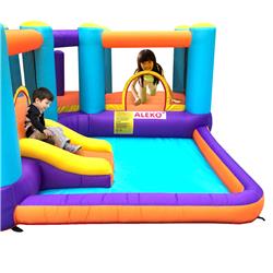 Bhplay-unb Inflatable Playtime Bounce House With Splash Pool & Slide - Extra Large