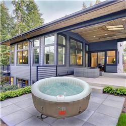 UPC 703980257814 product image for HTIR6GYBR-UNB 265 gal 6 Person Round Inflatable Jetted Hot Tub Spa with Cover | upcitemdb.com