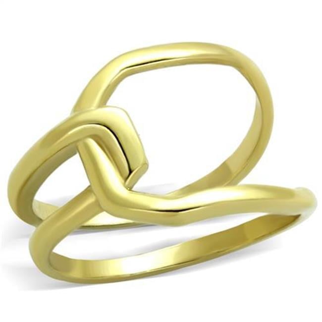 TK1883-6 Women IP Gold Stainless Steel Ring with No Stone in No Stone - Size 6