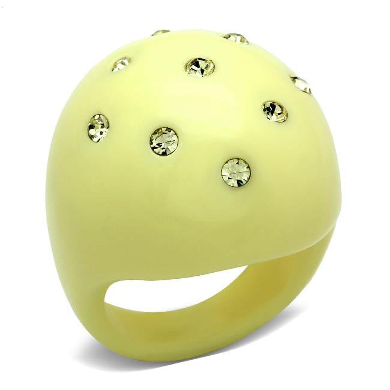 Women Resin Ring with Synthetic in Multi Color - Size 8