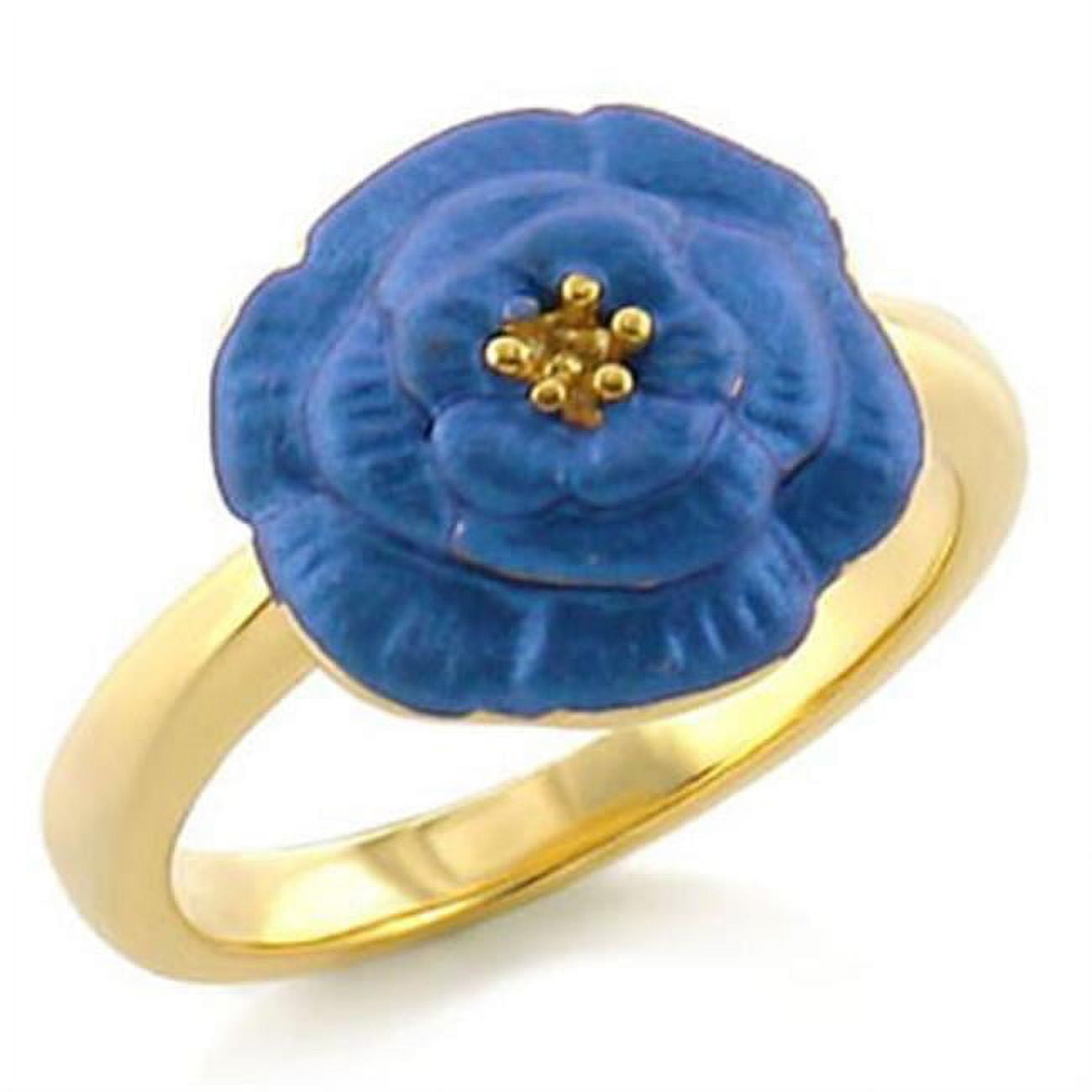 LO469-8 Women Gold White Metal Ring with No Stone in No Stone - Size 8