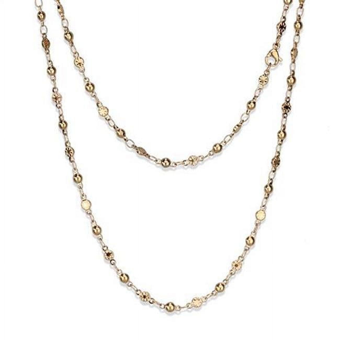 Women IP Rose Gold Stainless Steel Chain with No Stone in No Stone - 18 in.