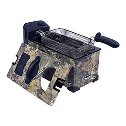 3 L Deep Fryer With Foldable Basket Handle, Realtree Camo