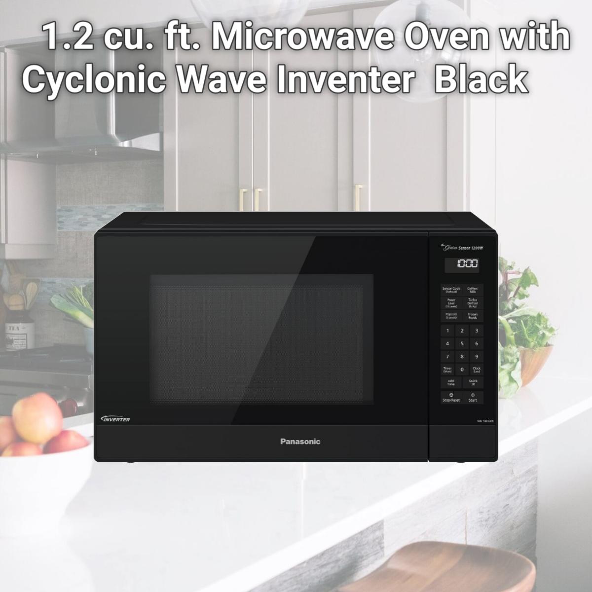 Picture of Panasonic NN-SN66KB 1.2 cu. ft. Microwave Oven with Cyclonic Wave Inventer  Black