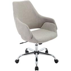 Hoc0002 17.75-20.75 In. Everson Gas Lift Wheeled Office Chair, Taupe