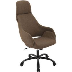 Hoc0004 17.25-22 In. Bowen Gas Lift Wheeled Office Chair, Chocolate