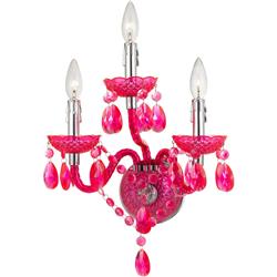 8861-3w Naples 3-light Wall Sconce, Pink