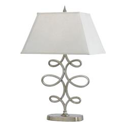 8604-tlm 28 In. Silver Foil Table Lamp