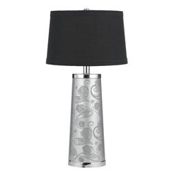 8622-tlm Paisley 28 In. Chrome Table Lamp