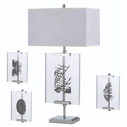 8316-tlm Easel Table Lamp With Interchange Panels