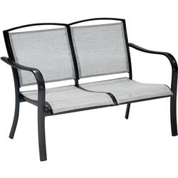 Foxhllvst-gmash Foxhill All-weather Commercial-grade Aluminum Loveseat With Sunbrella Sling Fabric