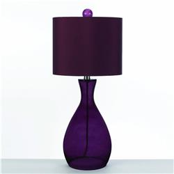 8521-tlm Mercer Hand-blown Glass Table Lamp, Grape